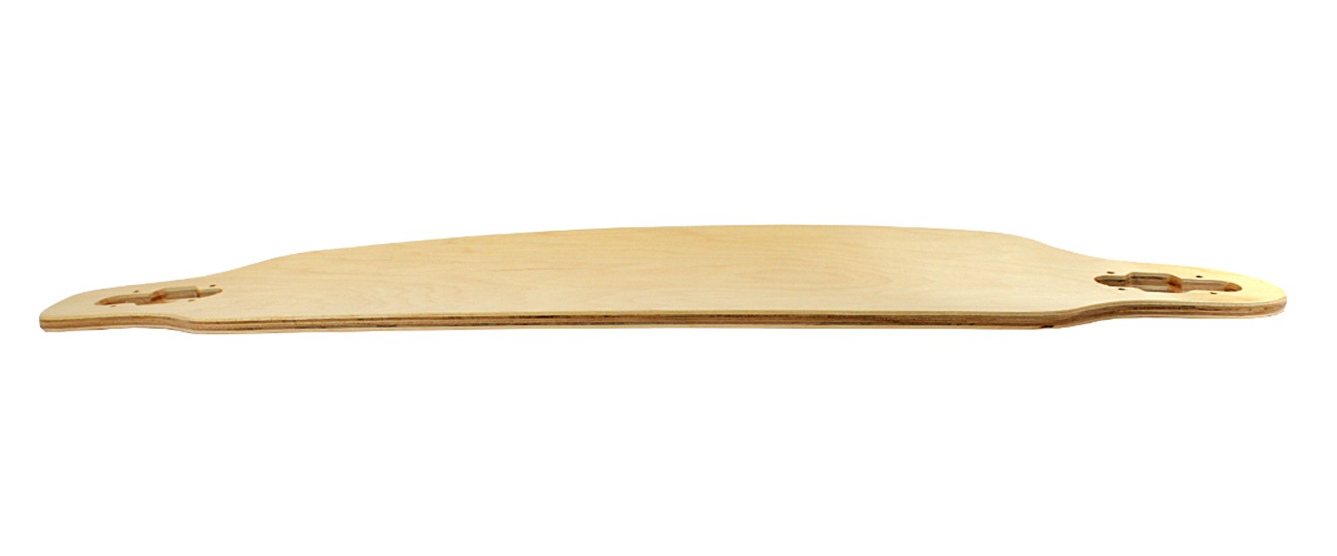 Blank Longboard-Deck natural drop through 36 x 9