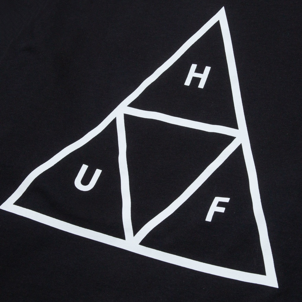 HUF Essentials Triple Triangle Longsleeve - black M