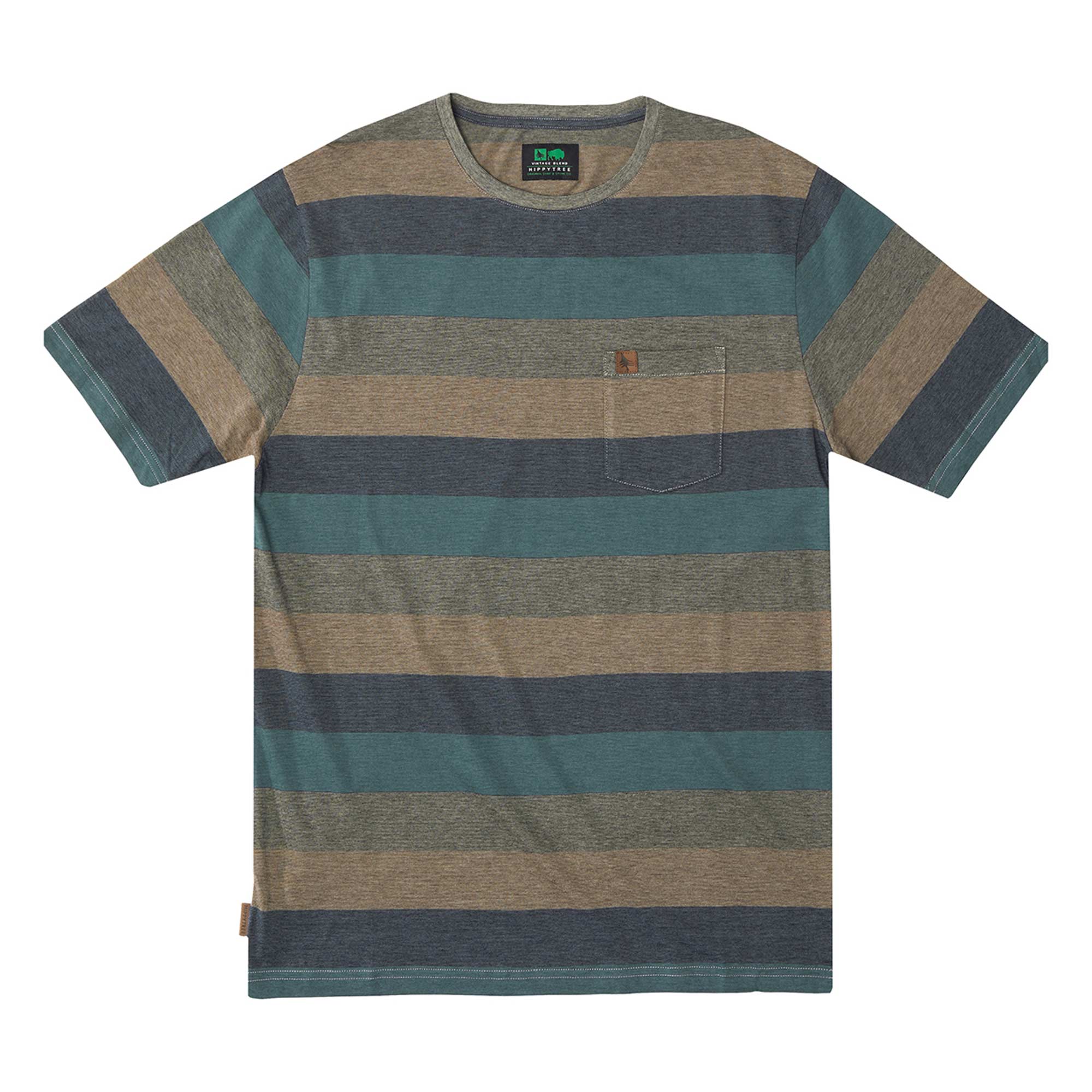 HIPPYTREE T-Shirt RIVERTON KNIT bleu chiné