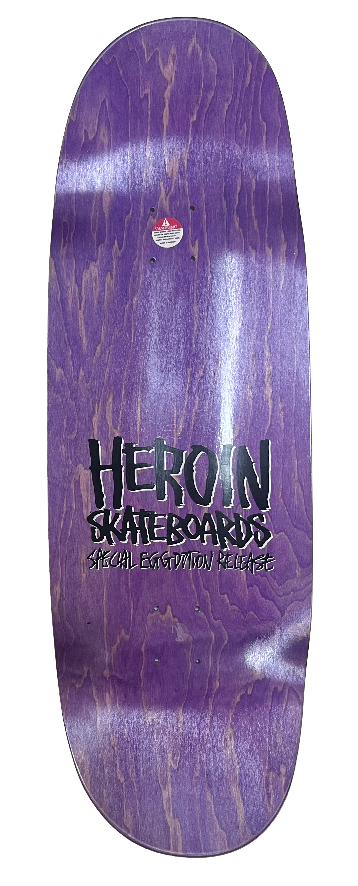 Heroin Skateboards "Fear and Loathing" Egg deck 10.4