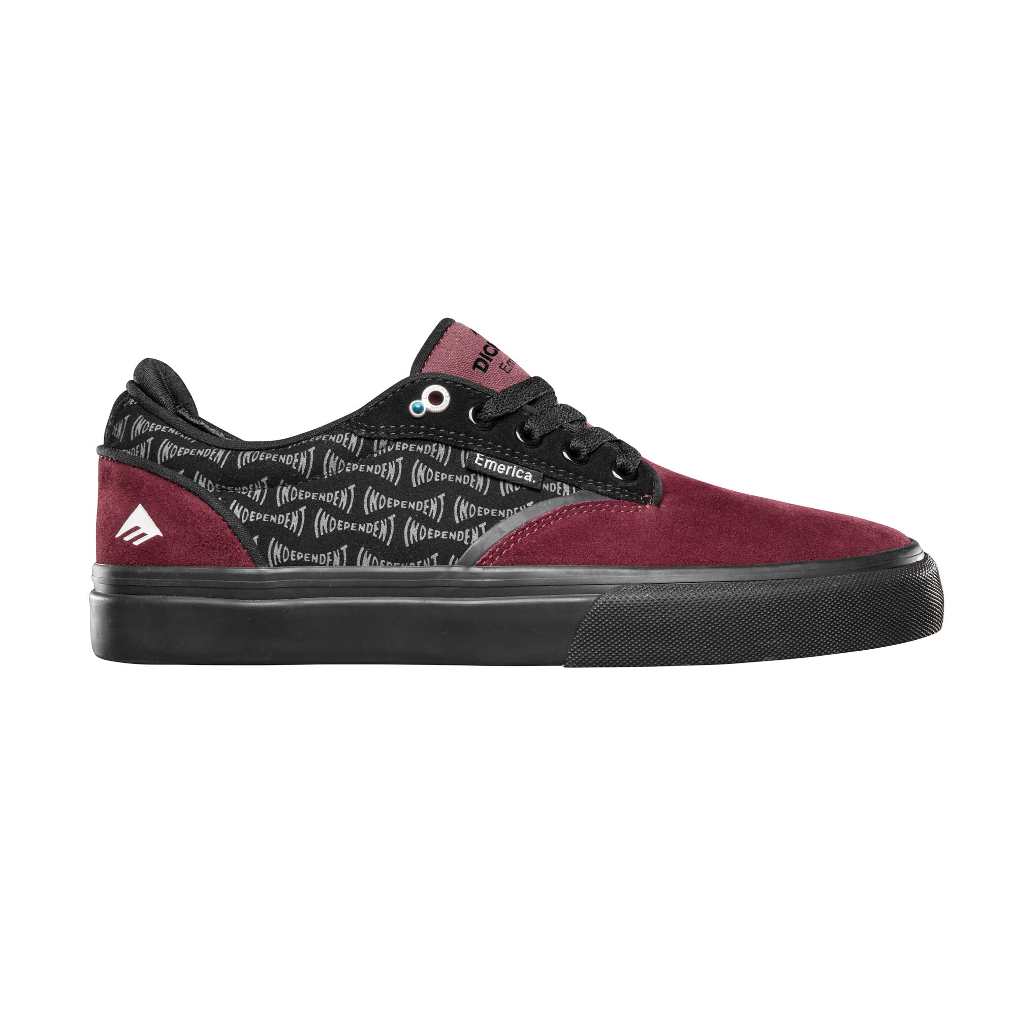 EMERICA Shoe DICKSON X INDEPENDENT red/bla, red/black 11