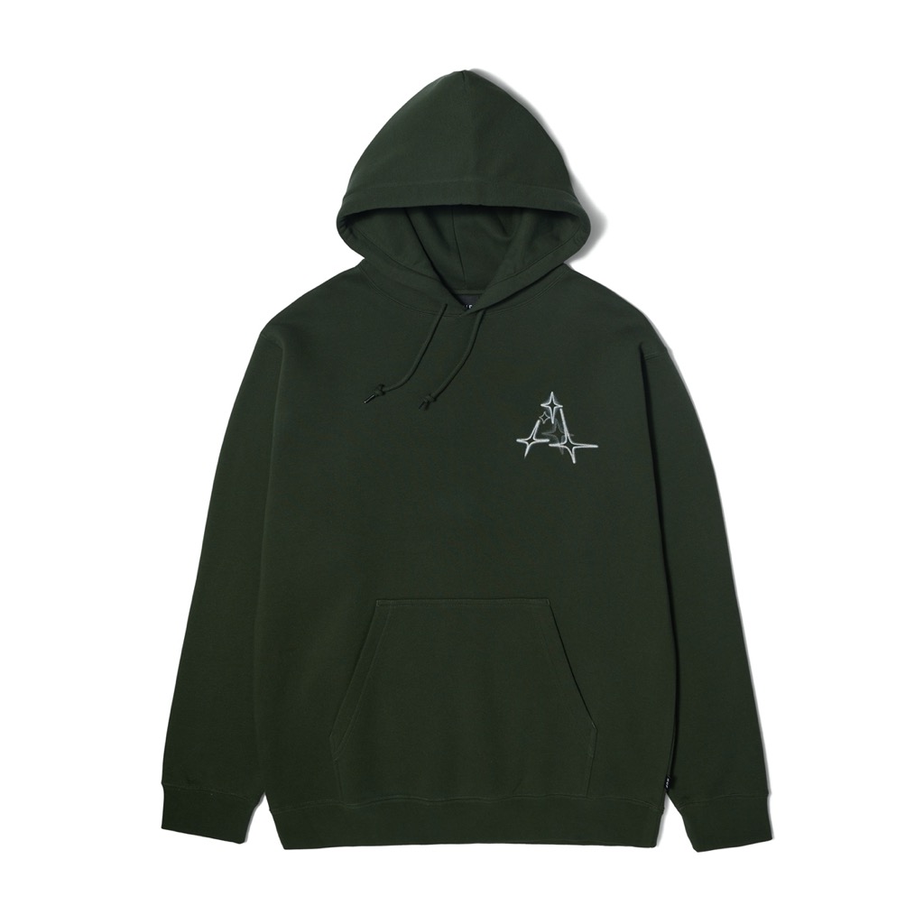 HUF Gleam Hoodie - hunter green