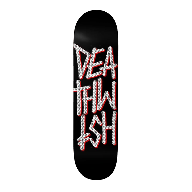 Deathwish Deathstack BLK/HOLO Foil Skateboard Deck 8.00