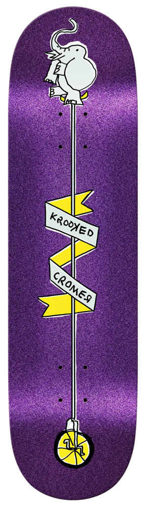 Krooked Skateboard Deck Cromer Unicycle 8,38