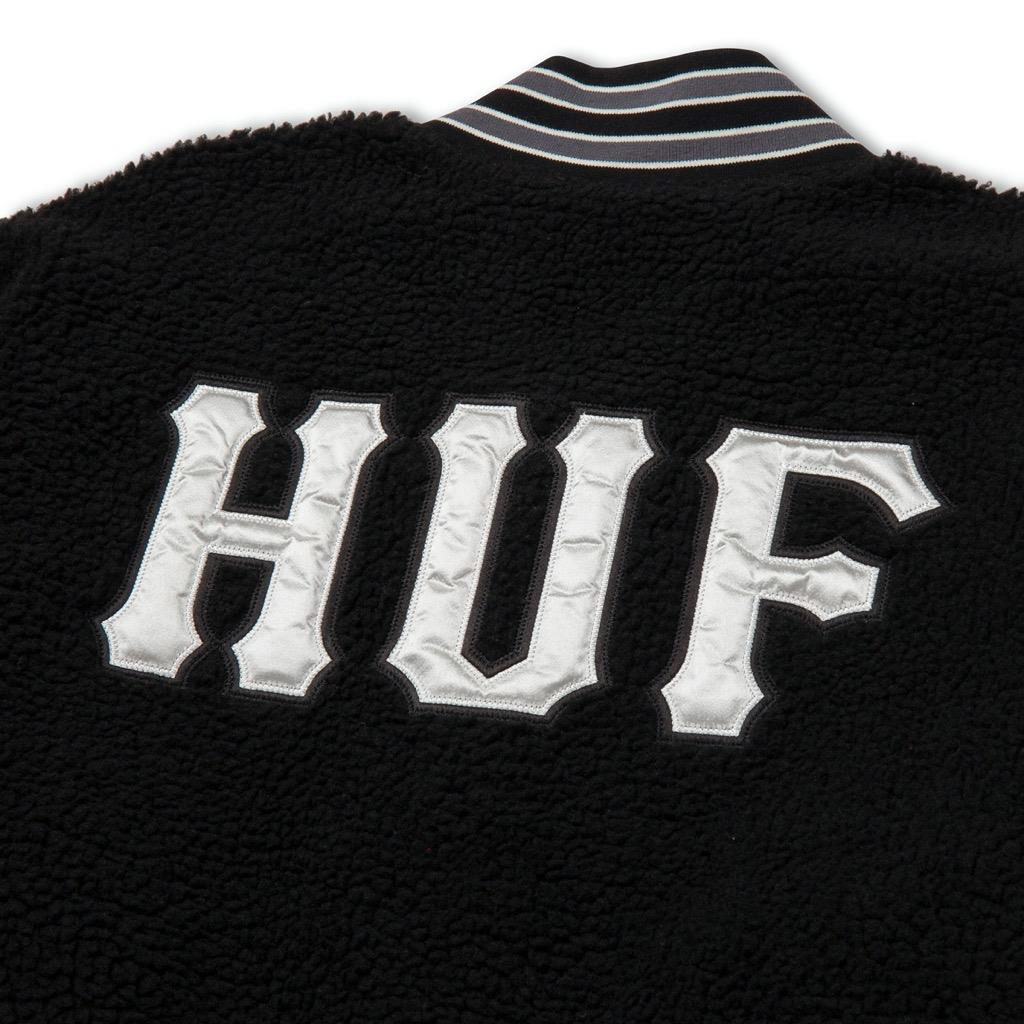 HUF Sherpa Varsity Jacke - black S