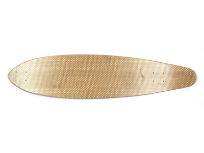 Blank Longboard-Deck flex natural kicktail 38 x 8.5