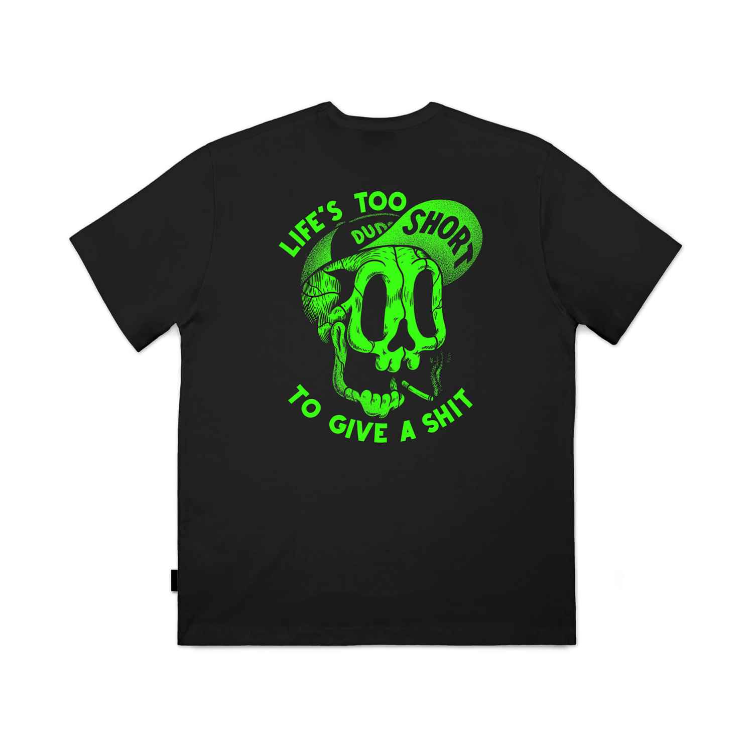 The Dudes Too Short Smokes Neon Classic T-Shirt - black