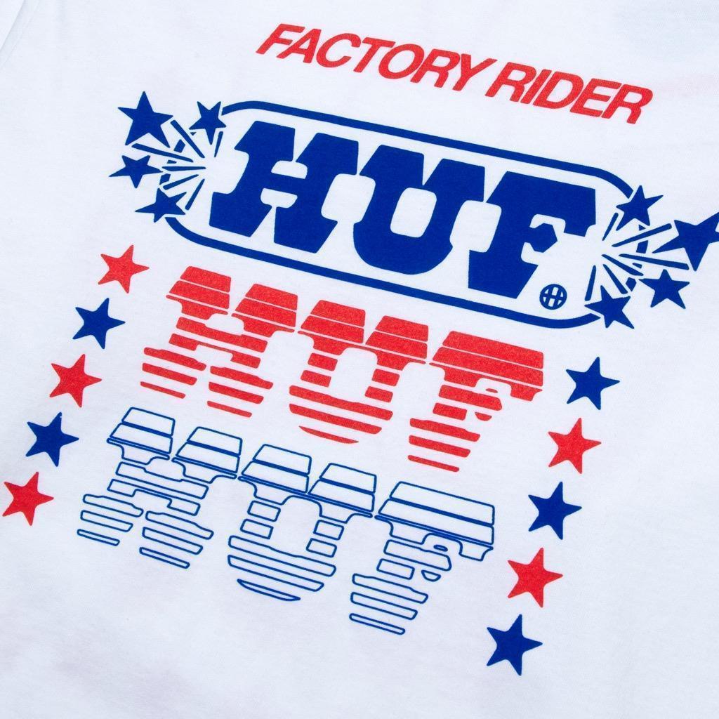 HUF Factory Rider Longsleeve - white XXL