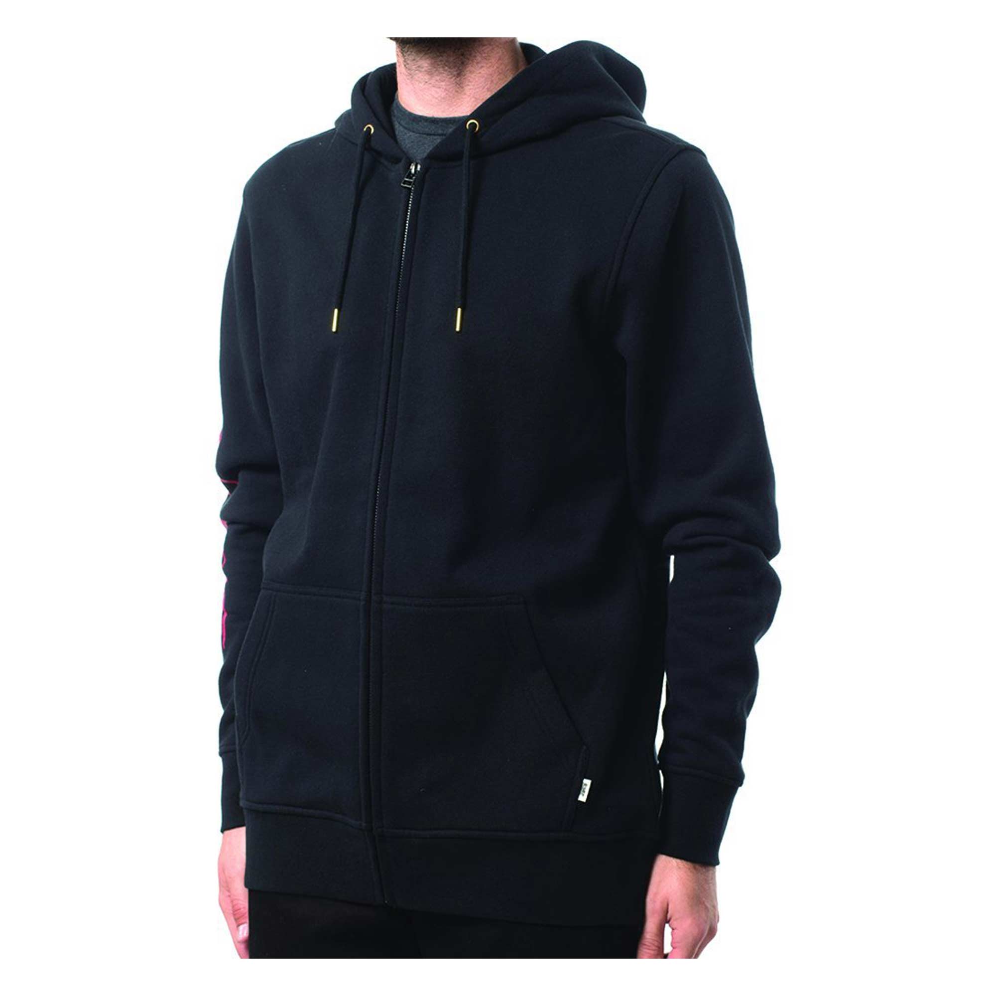 ALTAMONT Zip Up PENTAGRAM Hooded, black/red S