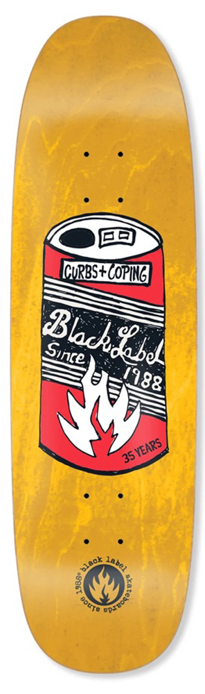 Black-Label Skateboard Deck 35 Years Can 8,88