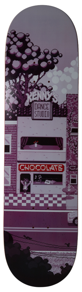 Chocolate Skateboard Deck Anderson Pixel City 8,25