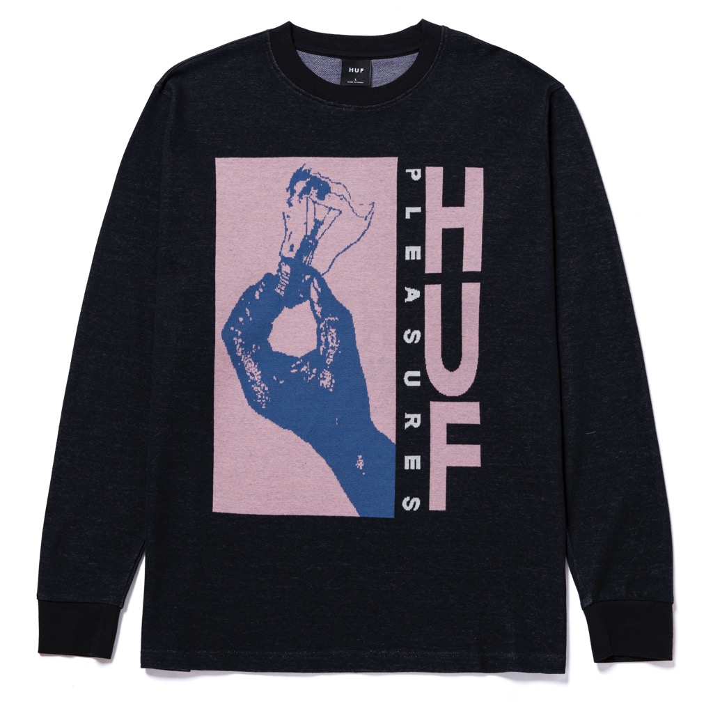 HUF Light Up Jacquard Longsleeve black XXL