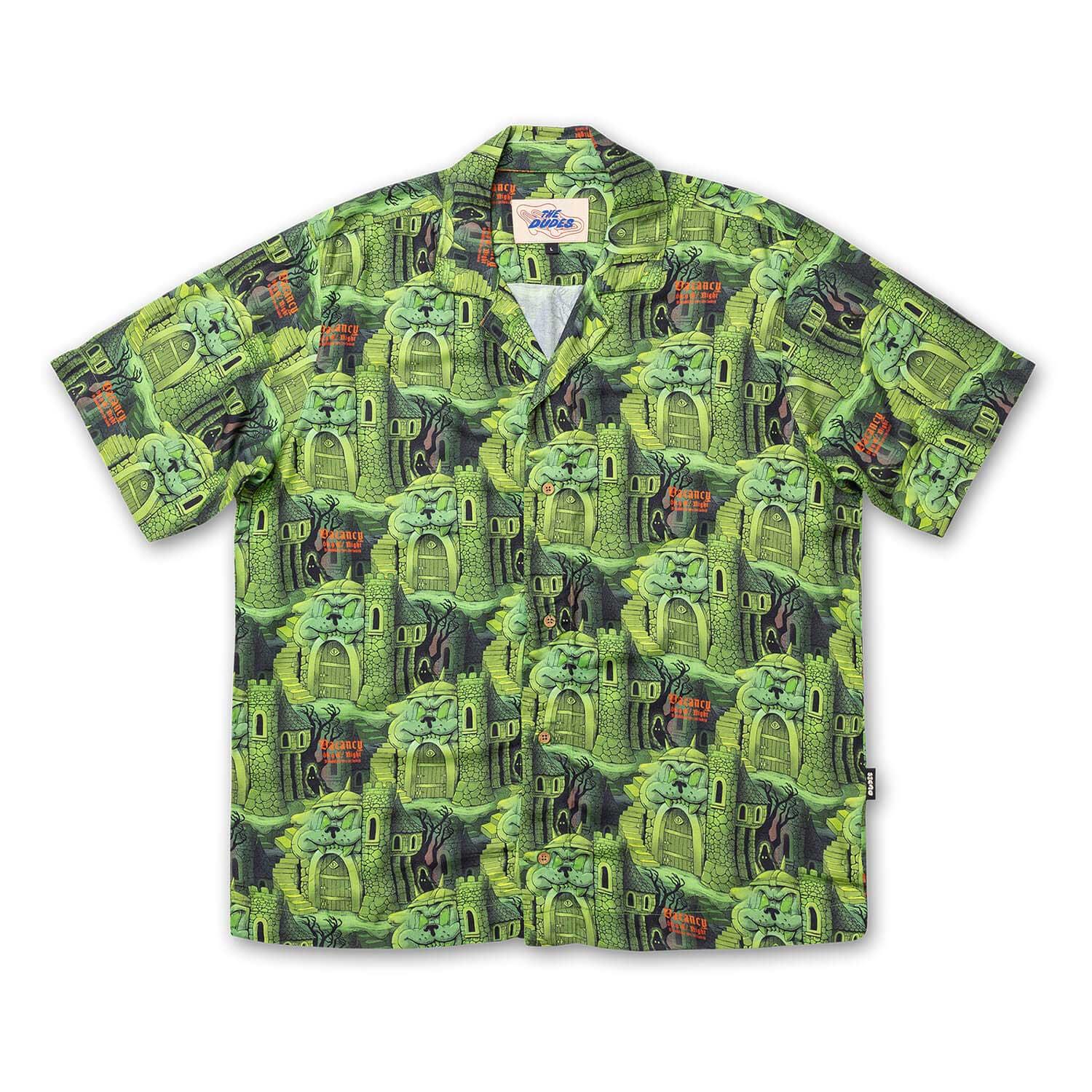 The Dudes - Chemise hawaïenne vert citadelle - Multicolore