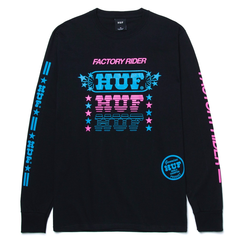 HUF Factory Rider Longsleeve - black