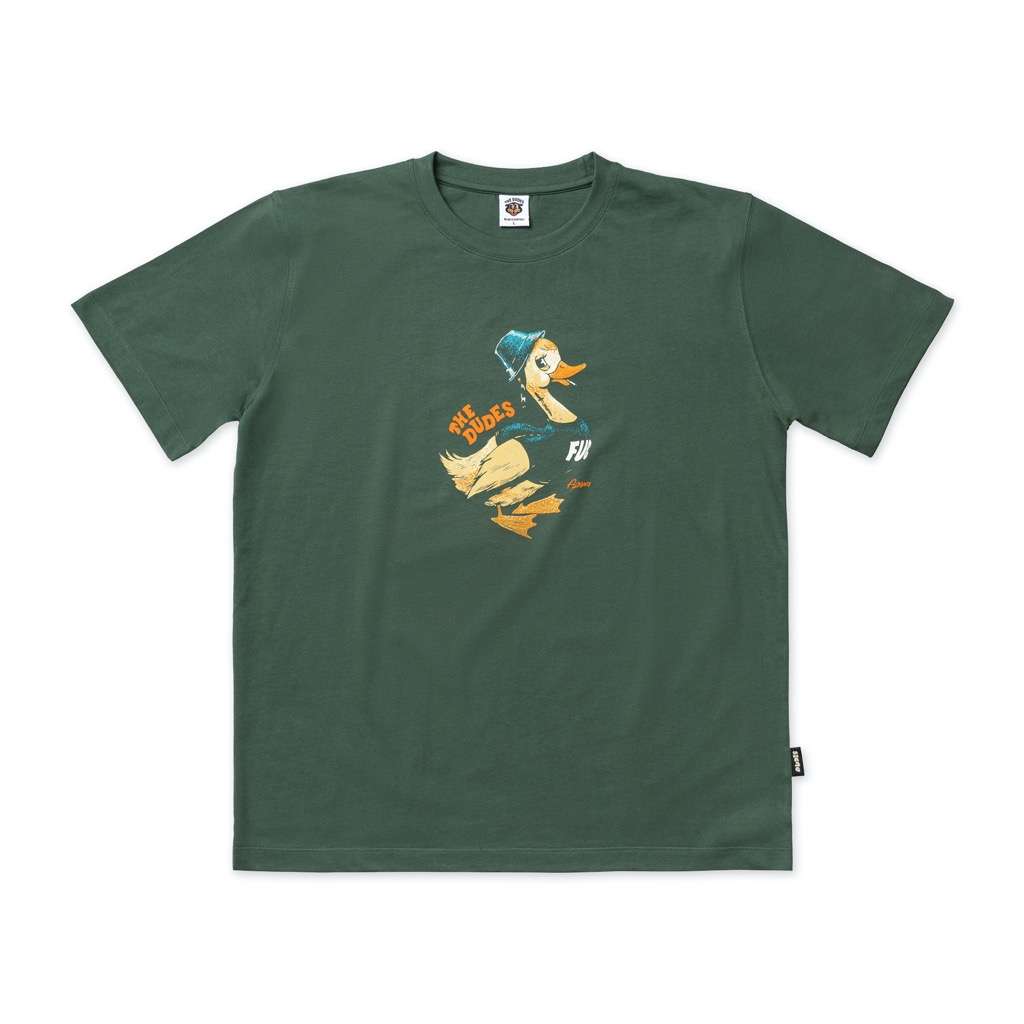 The Dudes Fduck T-Shirt - bottle green XXXL