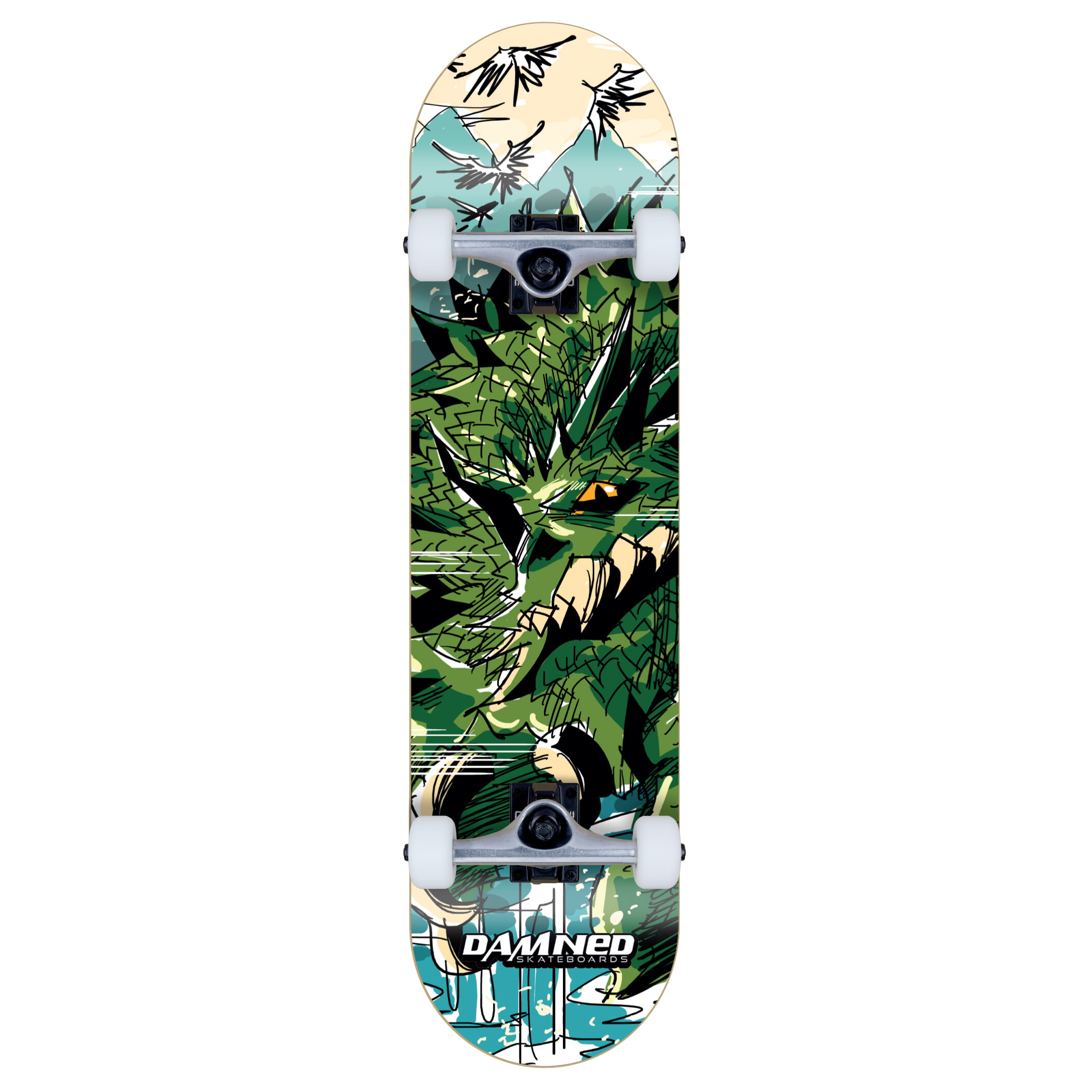 Damned Complete Skateboard DS Draco Ventum 8.37