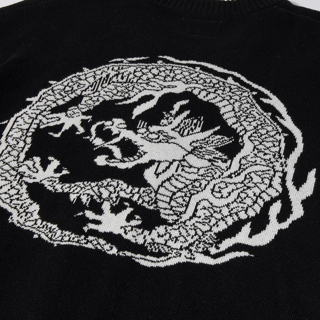 HUF Twin Dragon Cardigan - black XXL