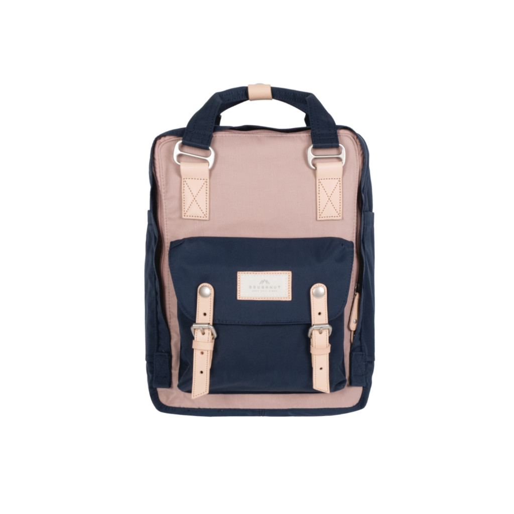 Doughnut Macaroon Rucksack - light pink navy