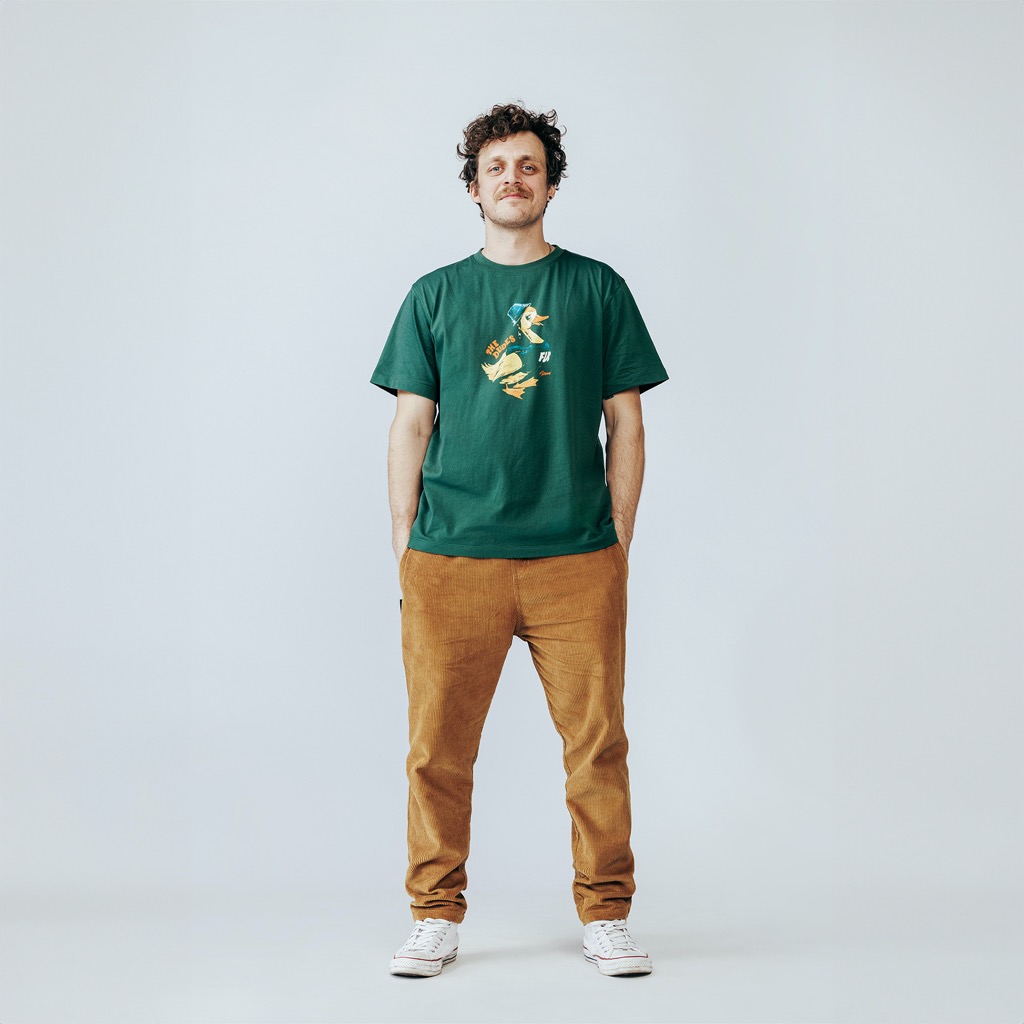 The Dudes Fduck T-Shirt - bottle green XXXL