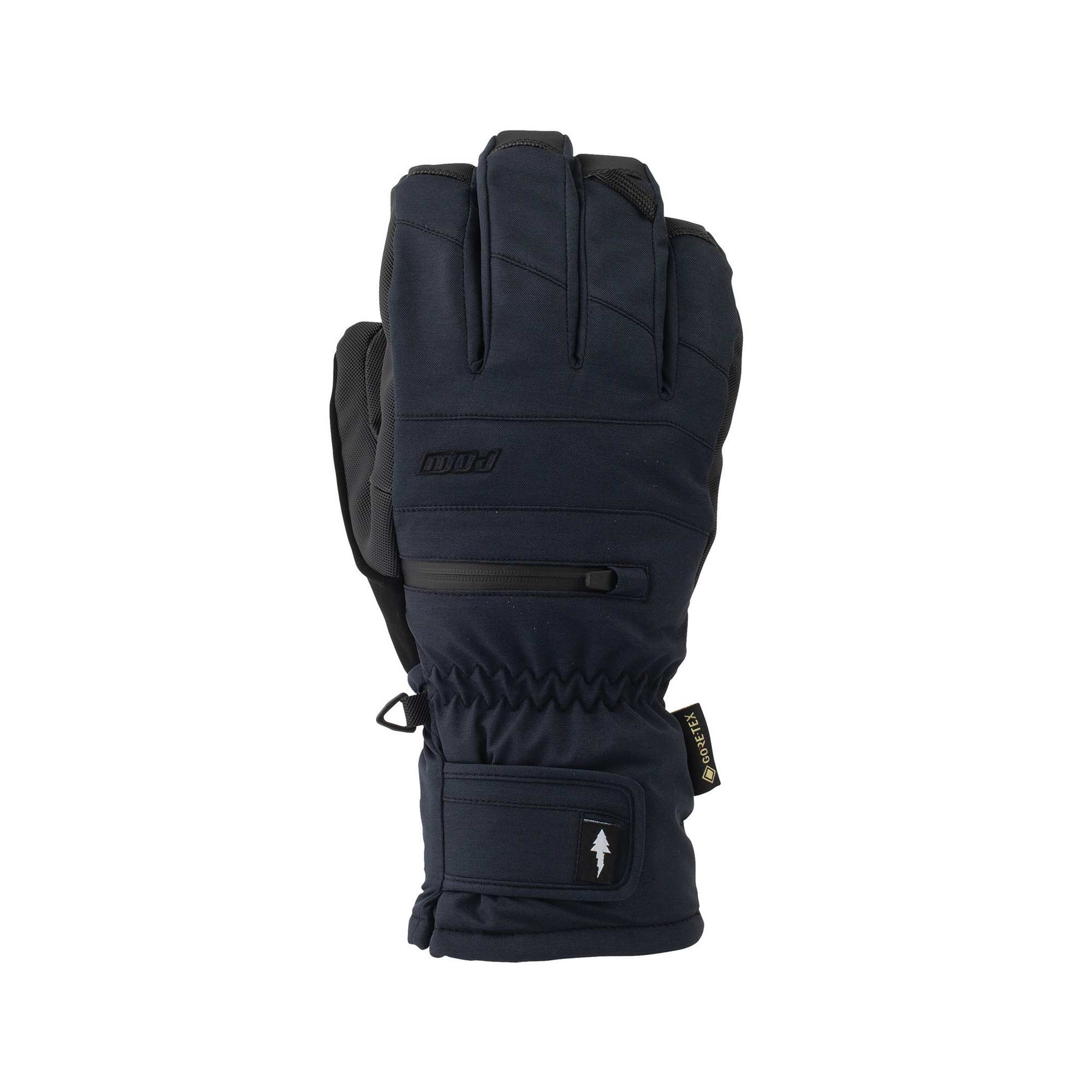 POW Glove WAYBACK GTX SHORT GLOVE LOFTED FIT, black L (8,5-9)