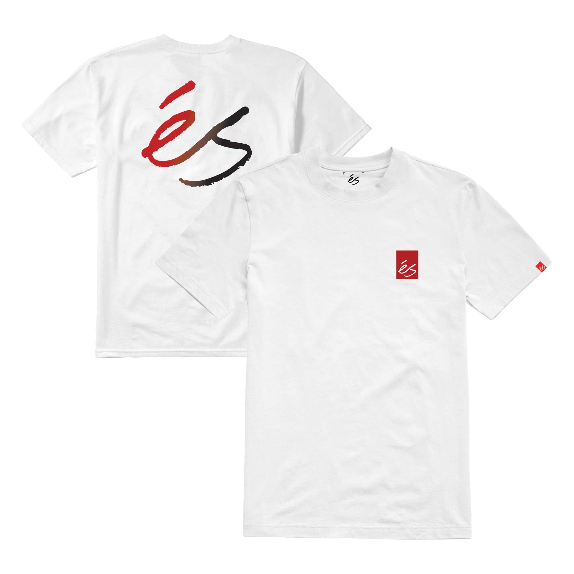 eS SKB T-Shirt TEAM FADE, white S