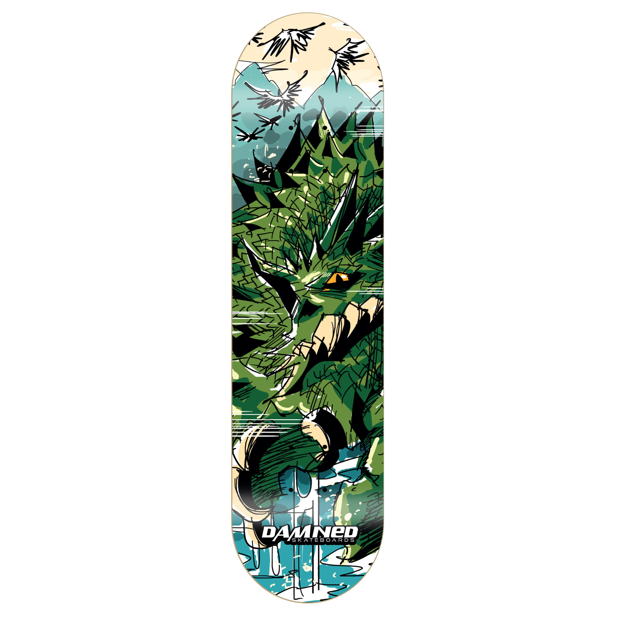 Damned Skateboard Deck DS Draco Ventum