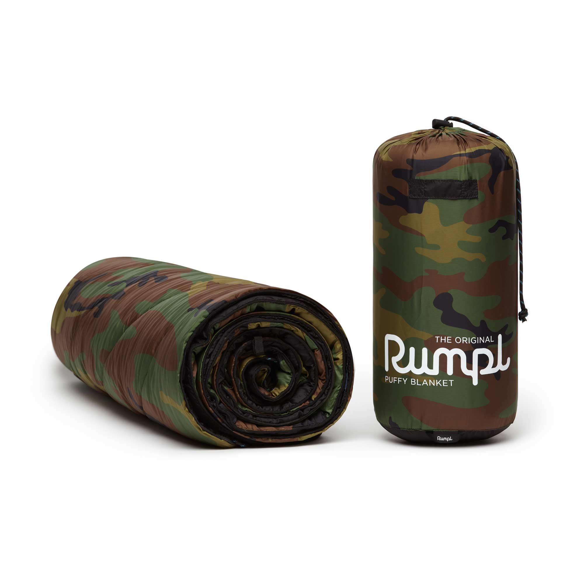 RUMPL Blanket ORIGINAL PUFFY PRINTED / 1 PERS, woodland camo