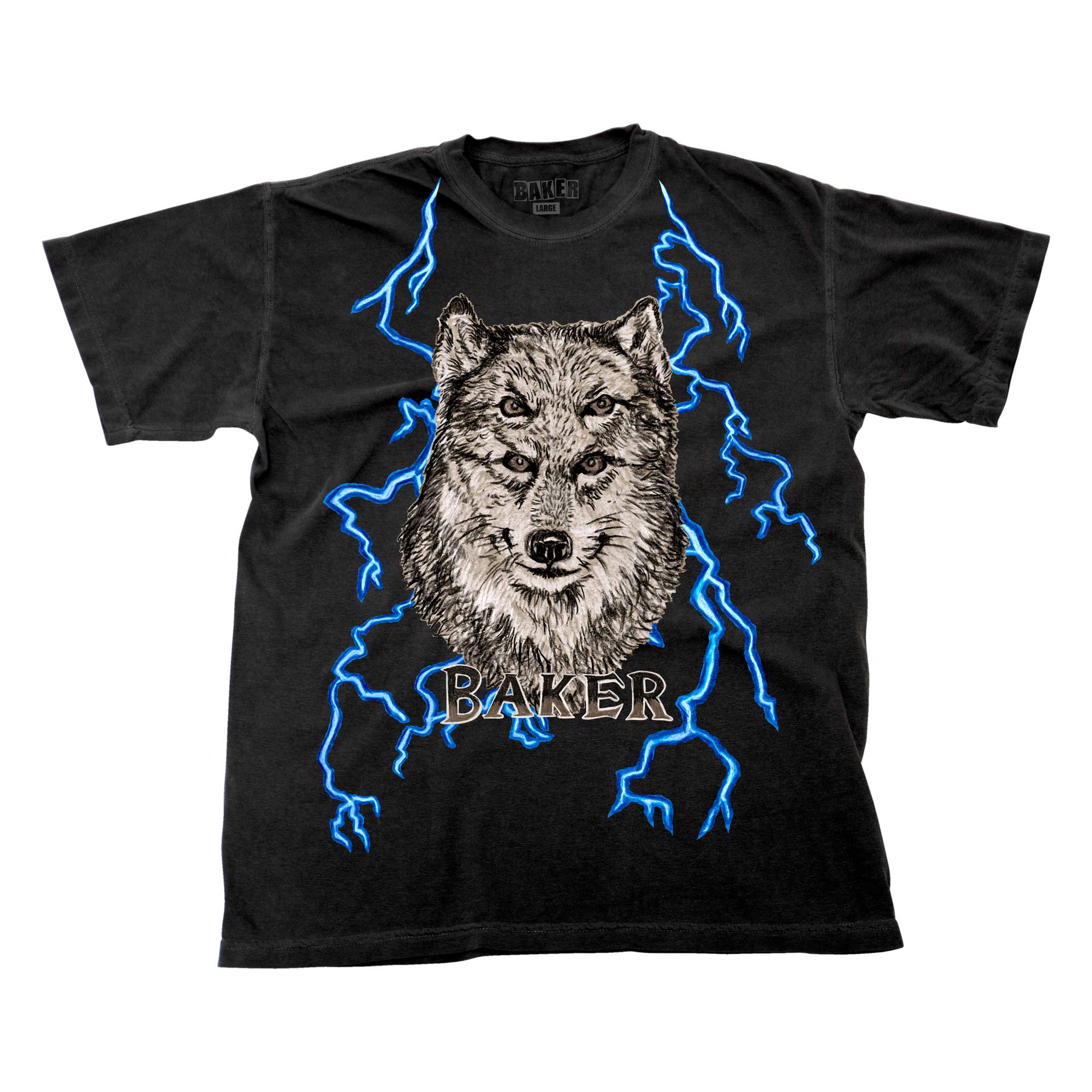 BAKER T-Shirt WOLF noir