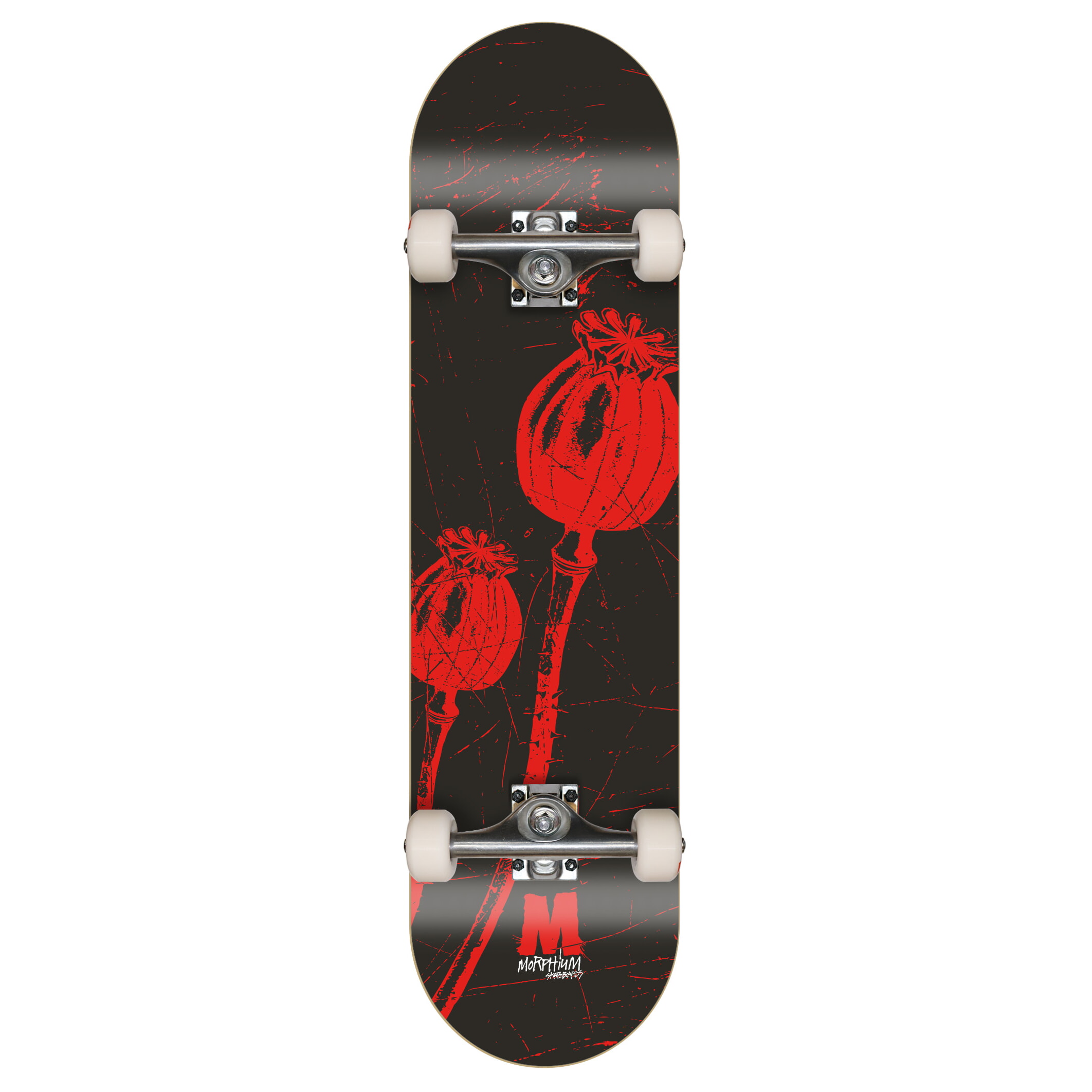 Morphium komplett Skateboard Poppies black 8.37