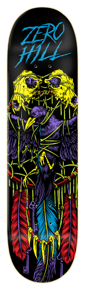 Zero Skateboard Deck Hill Black Light 8,375