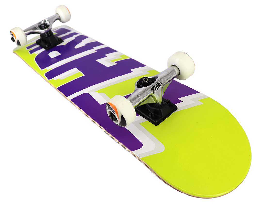 Thrill complete Skateboard Logo Lime 8.00