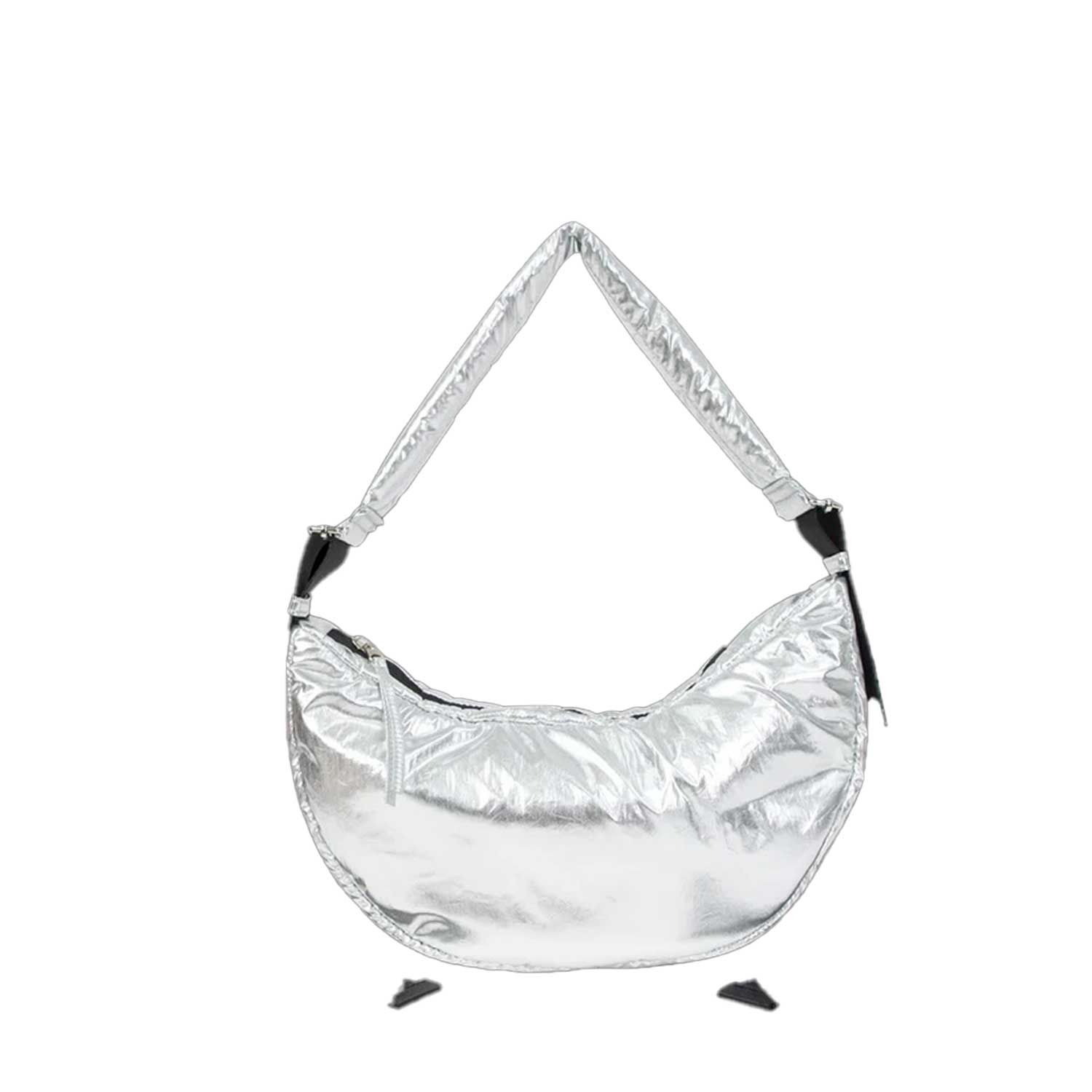 Doughnut Eclair Softies Crossbody Bag - silver