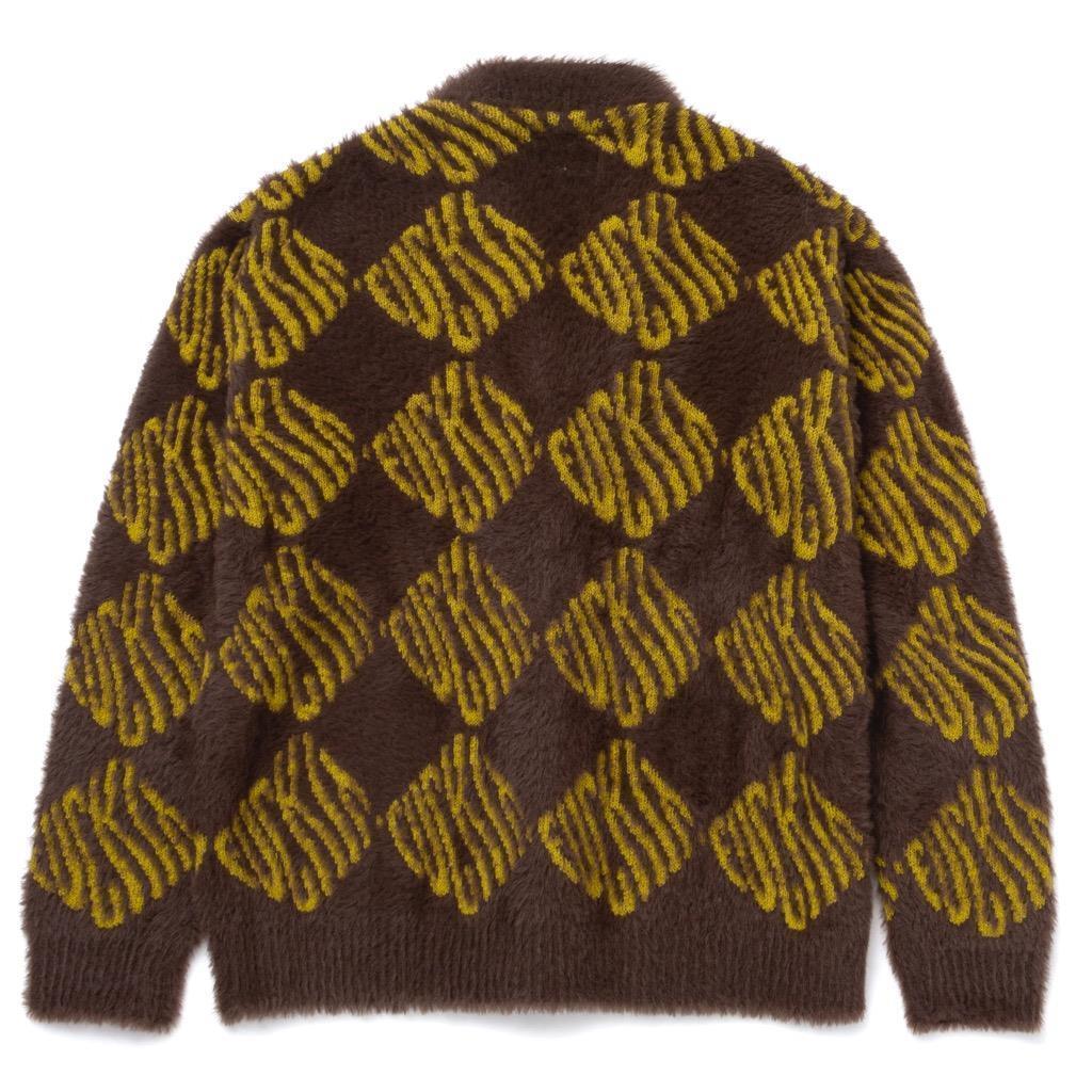 HUF Fuck It Cardigan chocolate brown S