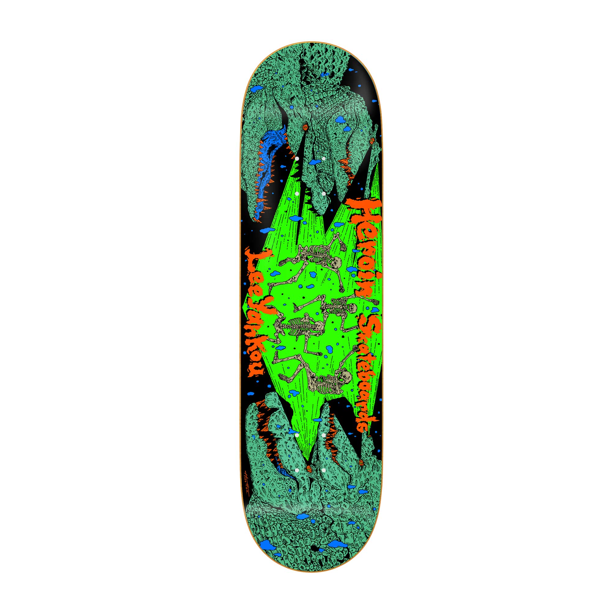 HEROIN Deck CROC LY 8.25, green 8.2