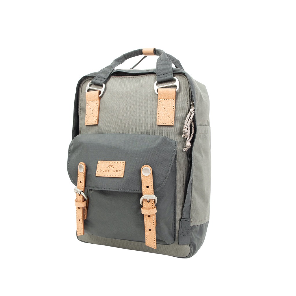 Doughnut Macaroon Euro Series Rucksack - grey x dark grey