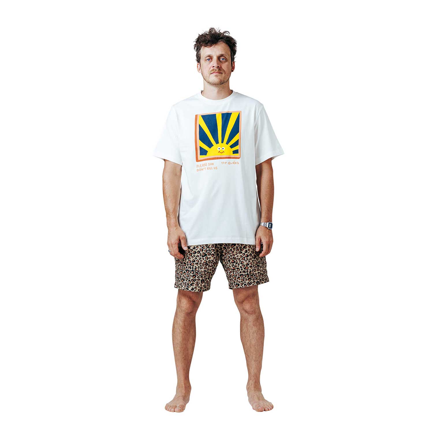 The Dudes Burning Dude Classic T-Shirt - off-white XXXL