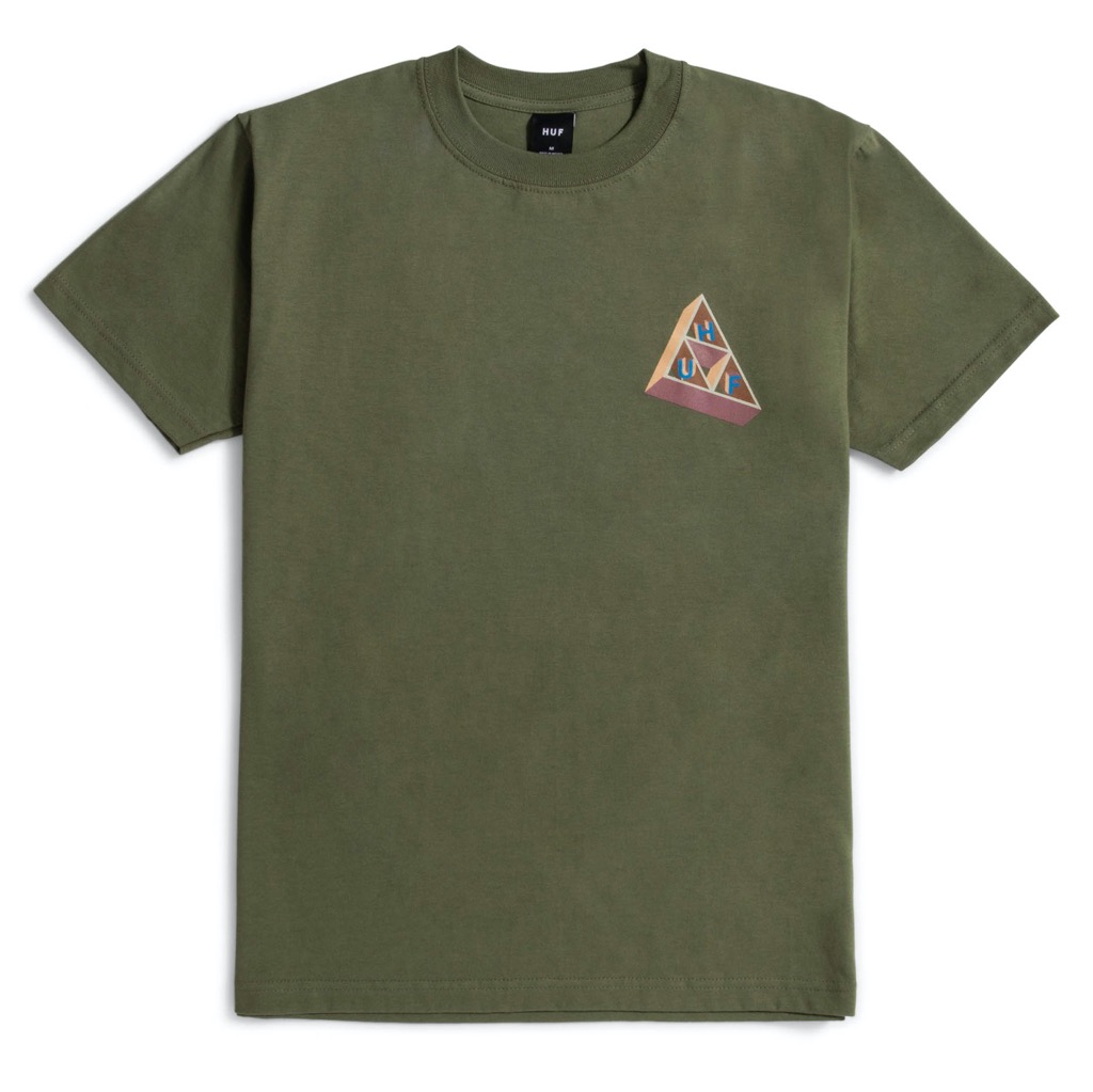 HUF Based Triple Triangle T-Shirt - olive XXL