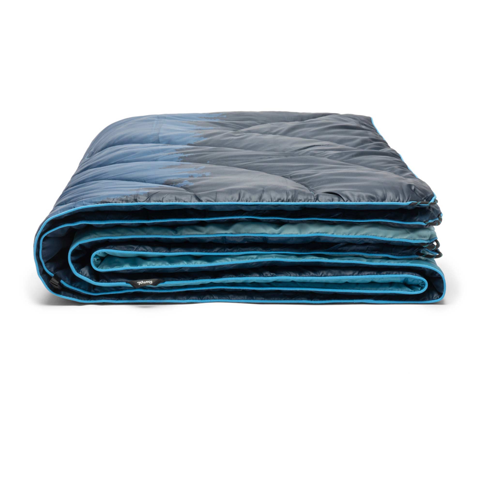 RUMPL Blanket ORIGINAL PUFFY PRINTED / 1 PERS, blue ridge fade