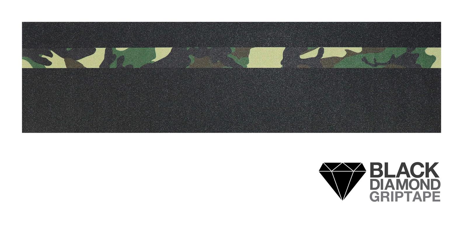 BlackDiamond Skateboard Griptape "Woodland camouflage"