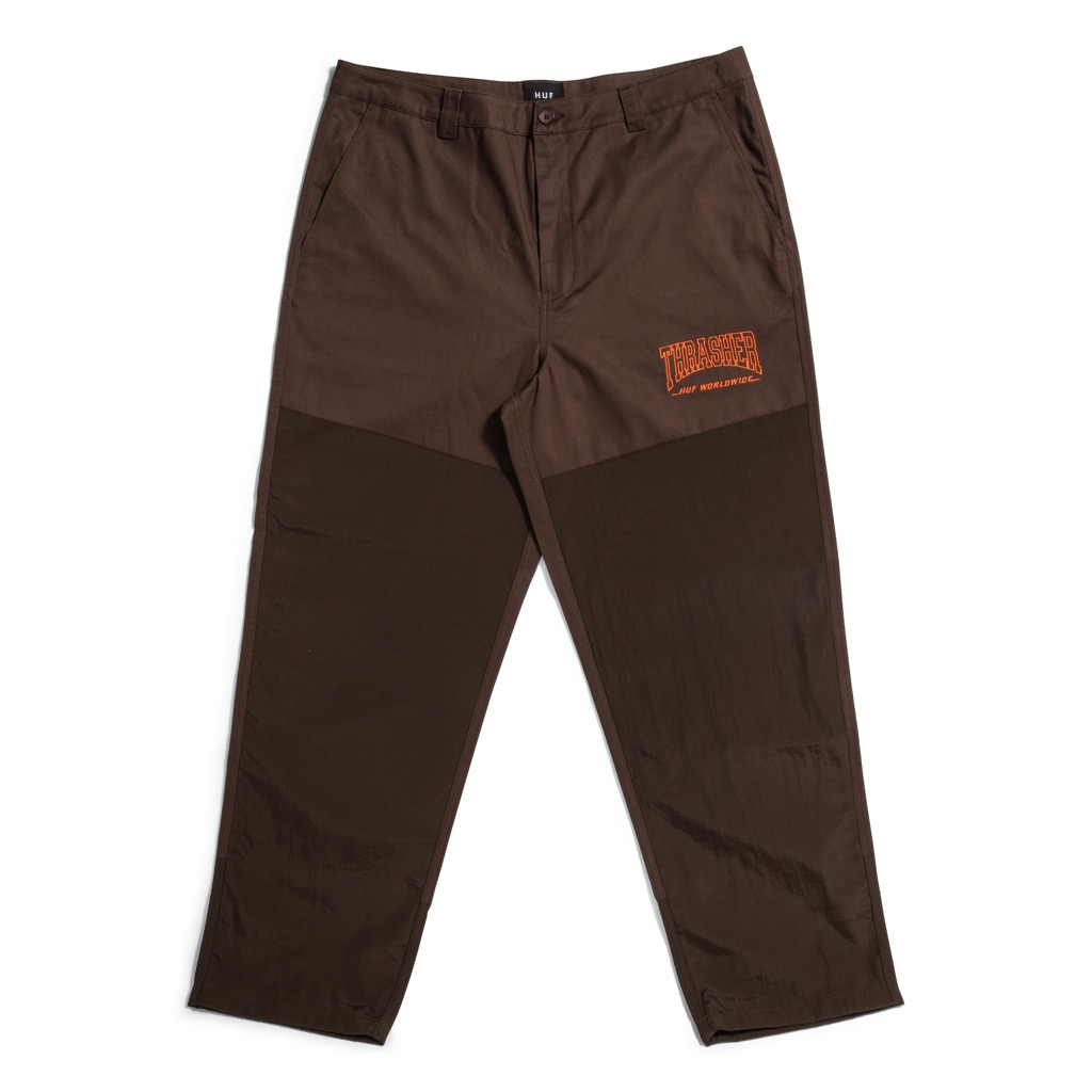 HUF Field Crew Pant - chocolate 38