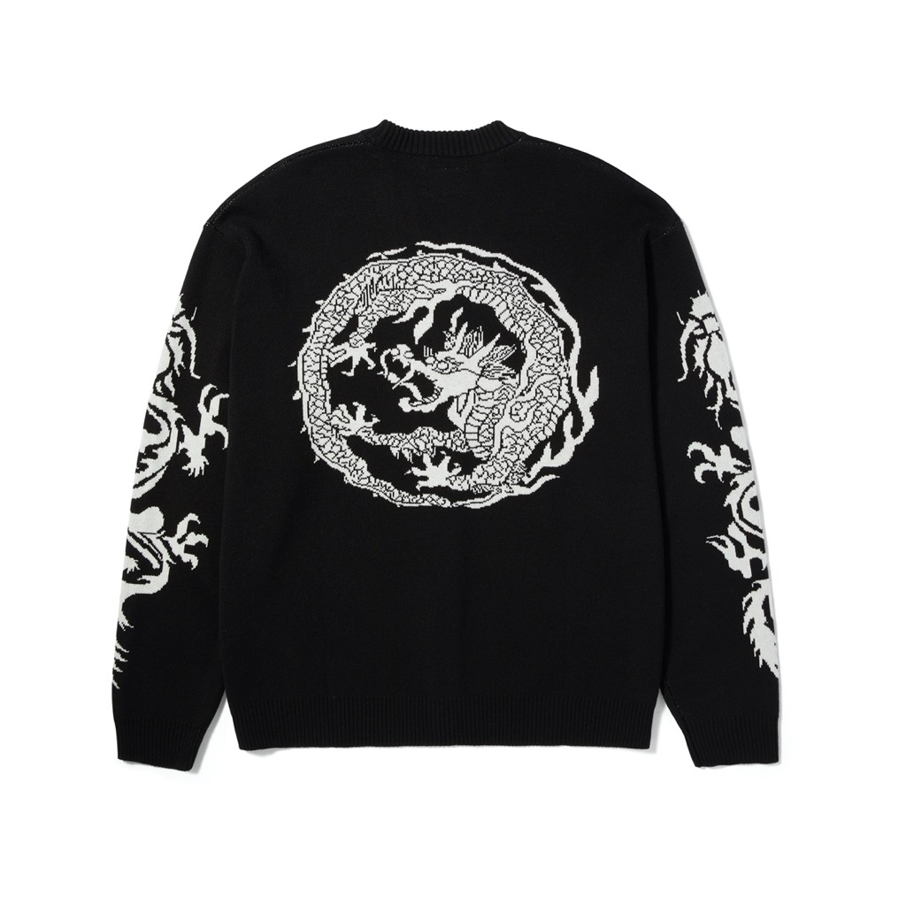 HUF Twin Dragon Cardigan - black