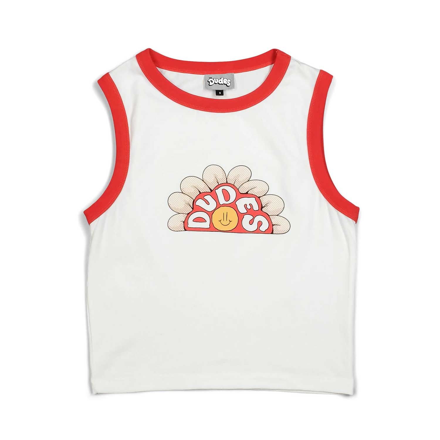 The Dudes Flowa Women Tank Top - off-white XXXL