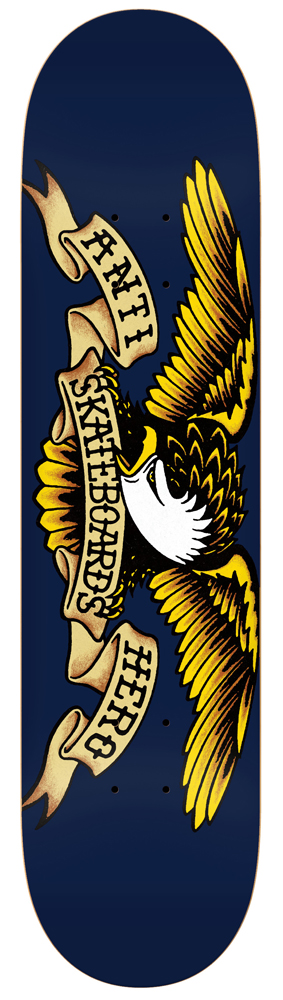 Anti Hero Skateboard Deck Team Classic Eagle (Navy) 8,5