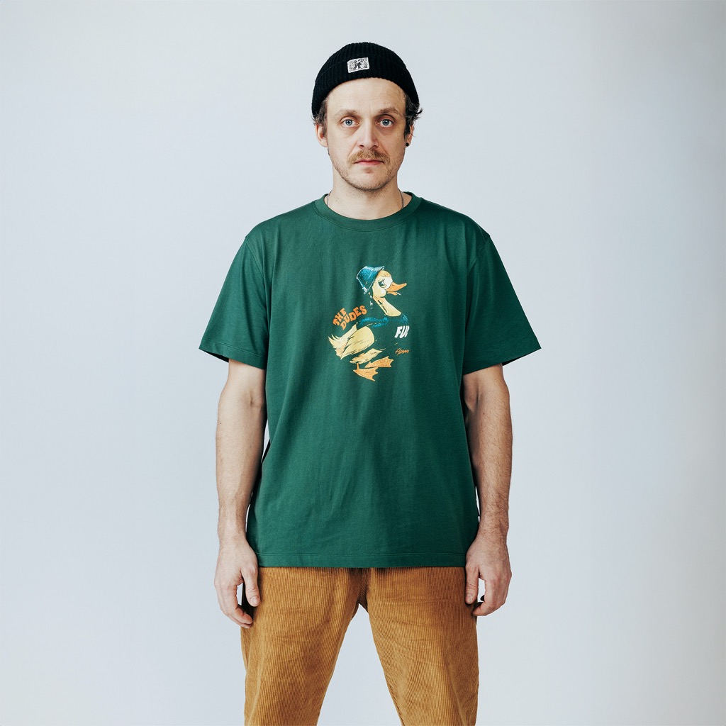 The Dudes Fduck T-Shirt - bottle green XXXL