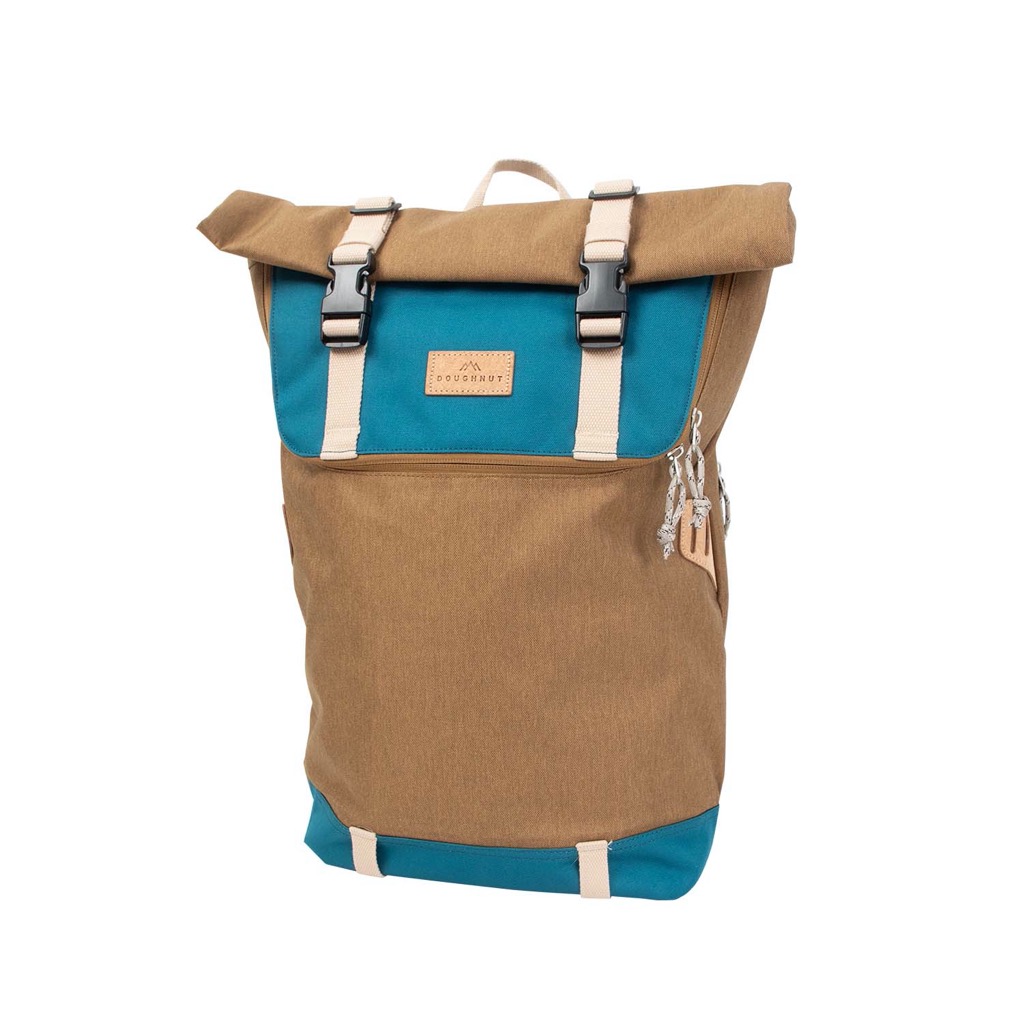 Doughnut Christopher Euro Rucksack Rolltop Rucksack - khaki x teal