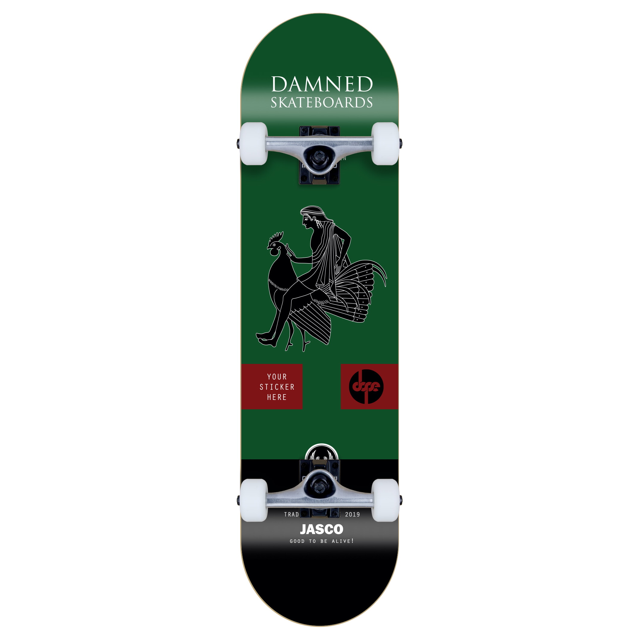 Damned Complete Skateboard Black Jack