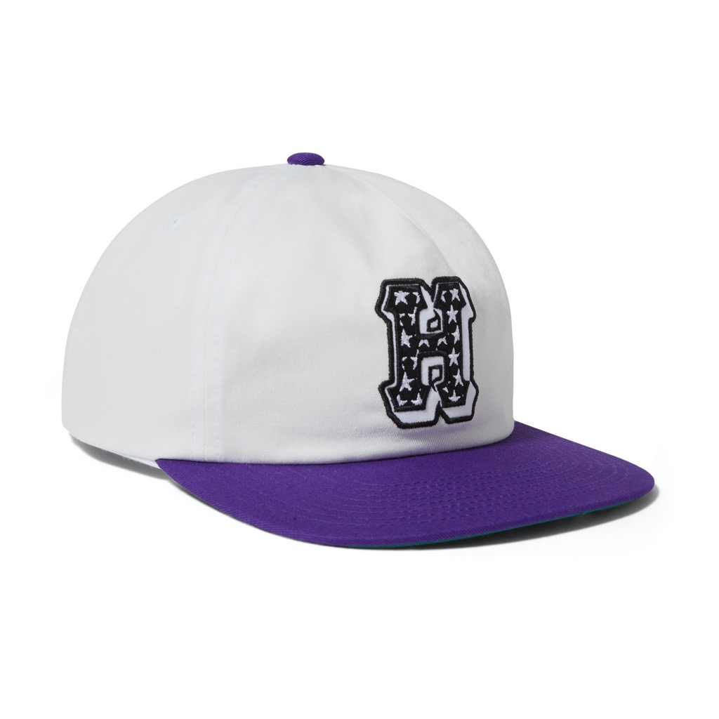 HUF H-Star Snapback - white