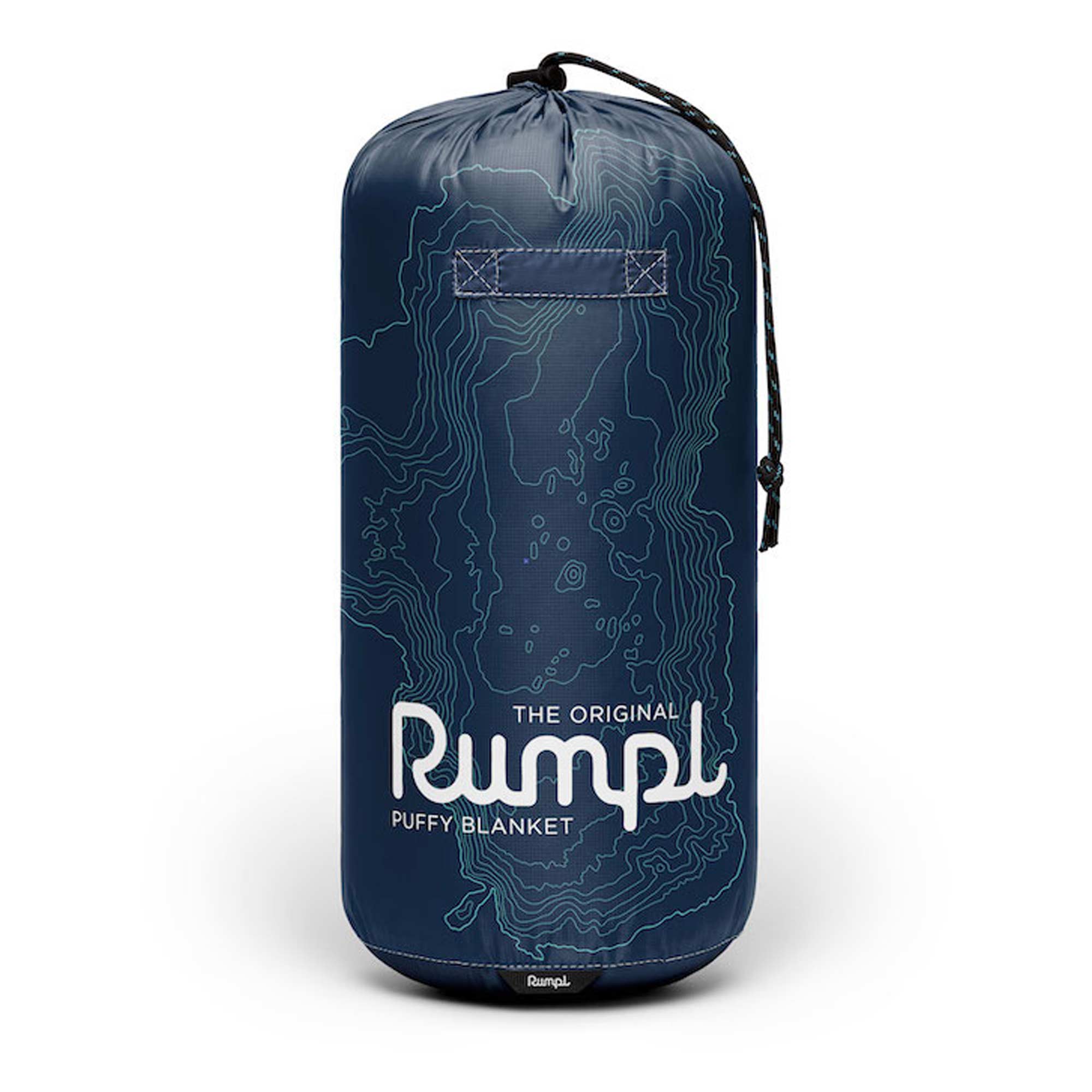 RUMPL Blanket ORIGINAL PUFFY PRINTED / 1 PERS, lake tahoe - navy/calypso