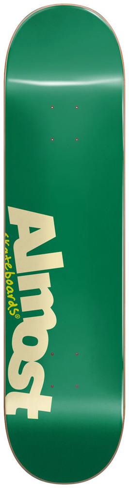 Almost Skateboard Deck Team Most 8,25 HYB Green