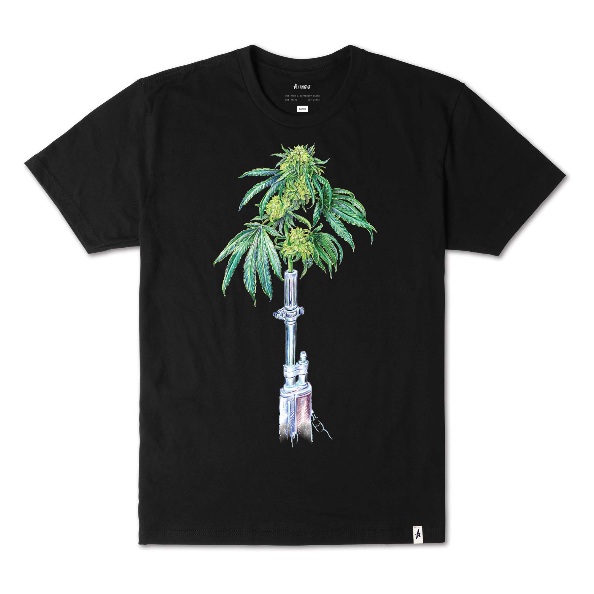 ALTAMONT T-Shirt GREEN DRAGON, black S